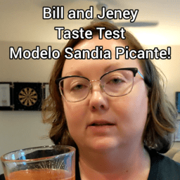 Taste testing the Modelo Sandia picante beer