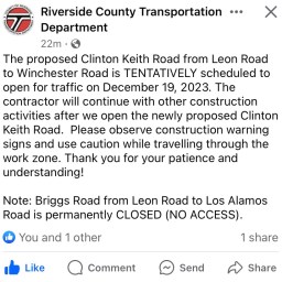 Big news for Temecula area traffic